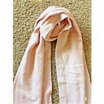 Unbranded Pink Wool/Cashmere/Fur Fringe Pom Scarf Wrap Accessory NEW NWT FLAWED Photo 1