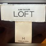 Loft - Brown tank top with ruffle on the neckline Size M Photo 4