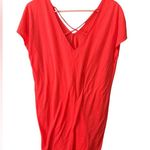 OP  T-Shirt Coverup Short Sleeve Neon Pink Juniors 15/17 Polyester Photo 1