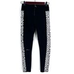 Gottex Women's Workout Pants Size Small Leggings Black White Phone Pocket Side c Photo 6