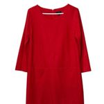 J.Crew Vibrant Orange 3/4 Sleeve Dress,Size 8,97%Wool,3%Spandex Photo 2