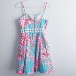 Lilly Pulitzer Lenore Cutout Breakwater Blue Mini Resort Dress Photo 7