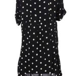 Holding Horses  Anthropologie Black & White Polka Dot Short Sleeve Mini Dress S Photo 1