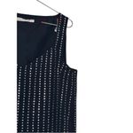 Susana Monaco Womens Dress Midi Back Side Zip Beaded Sleeveless V-Neck Medium Photo 2