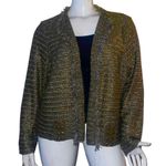 INC lace up metallic boucle blazer Photo 4