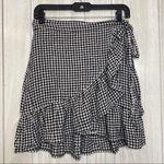 Rails  Etienne Mini Wrap Skirt Gingham size XS Extra Small Photo 2