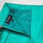 wilson's leather Vintage Wilsons 100% Leather Green Skirt Sz 8 Photo 3