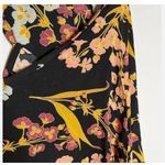 Xhilaration Sz S Adorable Black Floral Dress W Long Bell Sleeves Boho Photo 2