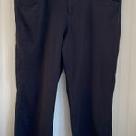 Banana Republic Women’s Black Ponte Knit Ankle Trouser Pants Pockets Stretch 18 Photo 0