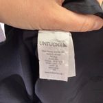 UNTUCKIT Angelina Black Button Front Belted Shirt Dress Long Sleeve Women Size 6 Photo 9