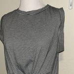 Purple Snow  large striped crop top Photo 1