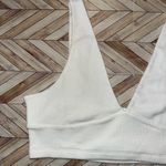 BP  Size Large White Halter Crop Top Photo 1