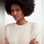 Madewell  The McCarren Midweight Crewneck Sweatshirt In Parchment, Size XXS Photo 4