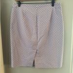 J.Crew  Blue and Cream Knee-Length Pencil Skirt Photo 1