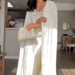 Reformation NWT Joana Silk Dress in Fior Di Latte M Photo 4