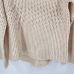 Main Strip Women's Knit Turtleneck Pullover Sweater Cream Size Small fisherman Photo 3