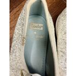 Keds  x Kate Spade Champion Cream Glitter Sneakers Satin Laces Size 9 EUC!! Photo 3
