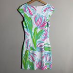 Lilly Pulitzer Ring the Bellboy Floral Shift Dress Women's Small Tulips Colorful Photo 7