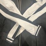 Rue 21 XL Womens Black and White Striped Bomber Windbreaker Lightweight Jacket Photo 1