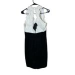 Vintage Scott McClintock Black White Lace Velvet‎ Formal Dress Size 10 Photo 5