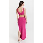pq swim bianca ring cutout knit slit maxi dress cosmo pink Size XS Photo 5