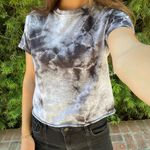 Brandy Melville Black / gray tie dyed shirt  Photo 0