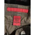 Fire Jeans Bethany Green Camo Maxi Skirt Zip/Tie Waist Size 17 Pleated Pockets Photo 3