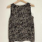 ZARA  Womens Cheetah‎ Animal Print Chiffon Sleeveless Tiered Top Size S Classy Photo 2
