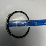 925 5 Carat Peridot Black Twisted Cable Band Bangle Bracelet Photo 6