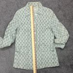 Vintage Sisley Blazer Jacket Celery Green Textured Size Medium Photo 4