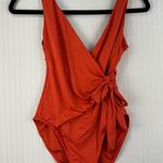 Vince Camuto Coral Orange One Piece Swim Suit Size 6 Photo 0
