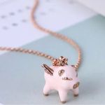 Kate Spade  - Imagination Flying Pig Necklace | Rose Gold - NWT | W/ Dustbag! Photo 7