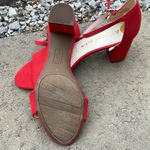 Anne Klein Ak Iflex Red Suede Heels Like New Photo 6