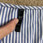 ZARA TRF Pinstripe Blue White Mini Dress Photo 1