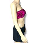 No Boundaries  Womens Bandeau Bra Pink Tie Dye Stretch Medium 7 9 Photo 3