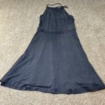 Tart Halter Dress Sleeveless Casual A-Line Sundress Gray Cupro Blend Size S Photo 0