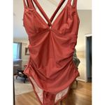 Cupshe  Orange One Piece Swim Suit Bathing Suit Size M Photo 2
