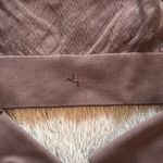 JoyLab Brown Cable Knit Patterned Athletic Top Photo 2