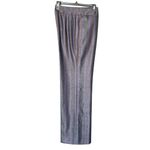Escada Wide Leg Gray/Purple Pinstripe Silk/Wool Slacks Size 40/4 Gray Photo 2