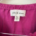 Anthropologie Cloth & Stone Berry Button Down Tencel Lyocell Blouse Top Photo 2