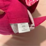 New York & Company Pink Geometric Stretch Cotton Button Tab Waist Shorts size 4 Photo 10