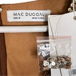 Mac Duggal NWT  Copper Sequined Wrap Over Butterfly Sleeve Draped Gown Size 18 Photo 5