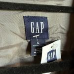 Gap Women's Maternity Coat Long Gray Trench Suit Button Front NEW L Photo 3