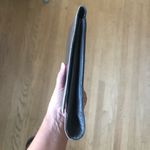 Charles Jourdan Dark Gray Leather Clutch asymmetrical East West bag Photo 6