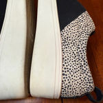 Toms  Amber Black Suede Mini Cheetah Slip-On Ortholite Insole‎ Sneakers Size 9 Photo 5