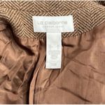 Liz Claiborne Vintage Women’s 14 Tan Charcoal Wool Bl Chunky Tweed Blazer Jacket Photo 10