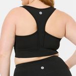 Torrid  Low-Impact Wireless Longline Active Sports Bra Size 1X Black Racerback Photo 1