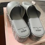 Marc Jacobs NWOT X Melissa Metallic Silver Platform Slides Photo 10