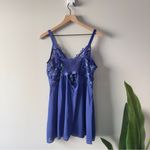 Torrid  Aphrodite Lace No Wire Babydoll Blue Slip Adjustable Spaghetti Straps NWT Photo 4