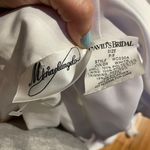 David's Bridal Cape NWOT Faux Fur Winter Wedding Bride Costume Halloween Fairy Satin Cover Photo 5